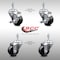 Service Caster 3 Inch SS Soft Rubber Wheel Swivel 10mm Threaded Stem Caster Brake SCC, 2PK SCC-SSTS20S314-SRS-M1015-2-TLB-2 - alternate 1
